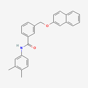 molecular formula C26H23NO2 B10952370 N-(3,4-dimethylphenyl)-3-[(naphthalen-2-yloxy)methyl]benzamide 