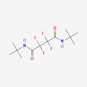 molecular formula C12H20F4N2O2 B10952377 N,N'-di-tert-butyl-2,2,3,3-tetrafluorobutanediamide 