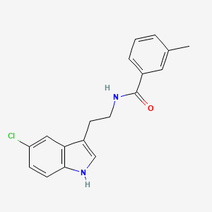 N-[2-(5-chloro-1H-indol-3-yl)ethyl]-3-methylbenzamide