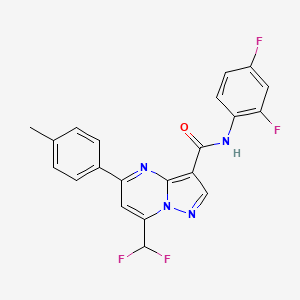 7-(difluoromethyl)-N-(2,4-difluorophenyl)-5-(4-methylphenyl)pyrazolo[1,5-a]pyrimidine-3-carboxamide