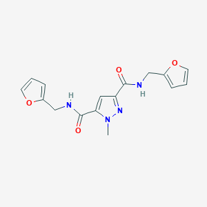 N,N'-bis(furan-2-ylmethyl)-1-methyl-1H-pyrazole-3,5-dicarboxamide