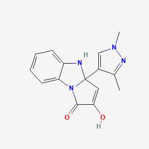 3a-(1,3-dimethyl-1H-pyrazol-4-yl)-2-hydroxy-3a,4-dihydro-1H-pyrrolo[1,2-a]benzimidazol-1-one