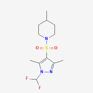 1-{[1-(difluoromethyl)-3,5-dimethyl-1H-pyrazol-4-yl]sulfonyl}-4-methylpiperidine