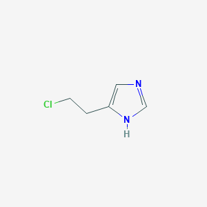 molecular formula C5H7ClN2 B109527 4-(2-氯乙基)-1H-咪唑 CAS No. 13518-55-3