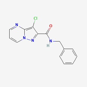 N-benzyl-3-chloropyrazolo[1,5-a]pyrimidine-2-carboxamide