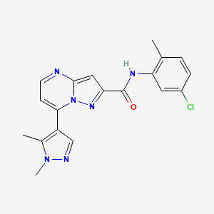 N-(5-chloro-2-methylphenyl)-7-(1,5-dimethyl-1H-pyrazol-4-yl)pyrazolo[1,5-a]pyrimidine-2-carboxamide