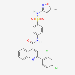 2-(2,4-dichlorophenyl)-N-{4-[(5-methyl-1,2-oxazol-3-yl)sulfamoyl]phenyl}quinoline-4-carboxamide