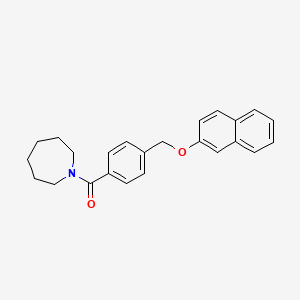 Azepan-1-yl{4-[(naphthalen-2-yloxy)methyl]phenyl}methanone