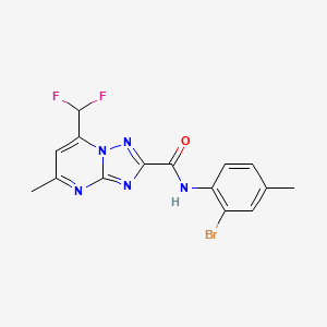 N-(2-bromo-4-methylphenyl)-7-(difluoromethyl)-5-methyl[1,2,4]triazolo[1,5-a]pyrimidine-2-carboxamide