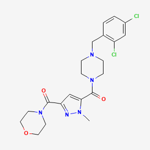 [4-(2,4-dichlorobenzyl)piperazin-1-yl][1-methyl-3-(morpholin-4-ylcarbonyl)-1H-pyrazol-5-yl]methanone