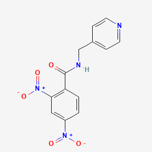 molecular formula C13H10N4O5 B10952998 2,4-dinitro-N-(pyridin-4-ylmethyl)benzamide 