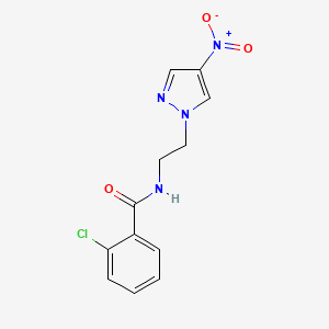 2-chloro-N-[2-(4-nitro-1H-pyrazol-1-yl)ethyl]benzamide