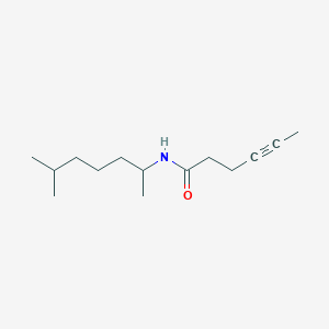 N-(6-methylheptan-2-yl)hex-4-ynamide