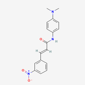 molecular formula C17H17N3O3 B10953131 (2E)-N-[4-(dimethylamino)phenyl]-3-(3-nitrophenyl)prop-2-enamide 