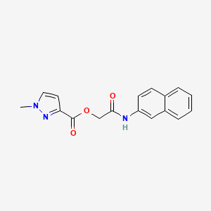 2-(naphthalen-2-ylamino)-2-oxoethyl 1-methyl-1H-pyrazole-3-carboxylate