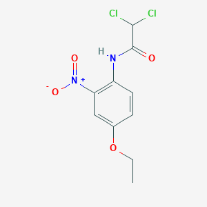 molecular formula C10H10Cl2N2O4 B10953171 2,2-dichloro-N-(4-ethoxy-2-nitrophenyl)acetamide 