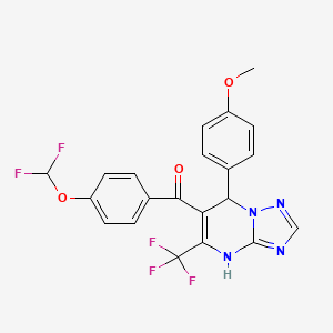 [4-(Difluoromethoxy)phenyl][7-(4-methoxyphenyl)-5-(trifluoromethyl)-4,7-dihydro[1,2,4]triazolo[1,5-a]pyrimidin-6-yl]methanone