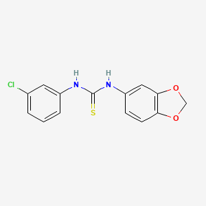 1-(1,3-Benzodioxol-5-yl)-3-(3-chlorophenyl)thiourea