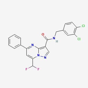 N-(3,4-dichlorobenzyl)-7-(difluoromethyl)-5-phenylpyrazolo[1,5-a]pyrimidine-3-carboxamide