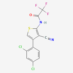 N-[3-cyano-4-(2,4-dichlorophenyl)thiophen-2-yl]-2,2,2-trifluoroacetamide