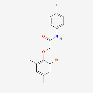 2-(2-bromo-4,6-dimethylphenoxy)-N-(4-fluorophenyl)acetamide