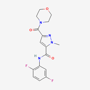 N-(2,5-difluorophenyl)-1-methyl-3-(morpholin-4-ylcarbonyl)-1H-pyrazole-5-carboxamide