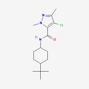 N-(4-tert-butylcyclohexyl)-4-chloro-1,3-dimethyl-1H-pyrazole-5-carboxamide