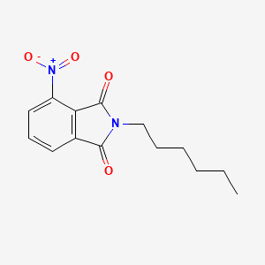 molecular formula C14H16N2O4 B10953448 2-hexyl-4-nitro-1H-isoindole-1,3(2H)-dione CAS No. 2593-84-2