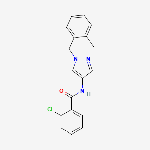 2-chloro-N-[1-(2-methylbenzyl)-1H-pyrazol-4-yl]benzamide