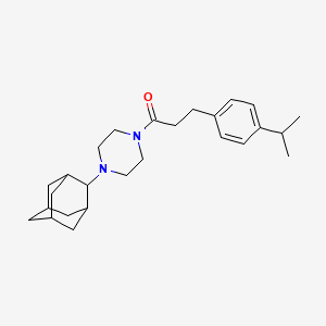 molecular formula C26H38N2O B10953479 1-[4-(2-Adamantyl)piperazino]-3-(4-isopropylphenyl)-1-propanone 