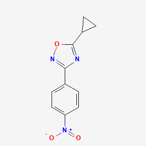 5-Cyclopropyl-3-(4-nitrophenyl)-1,2,4-oxadiazole