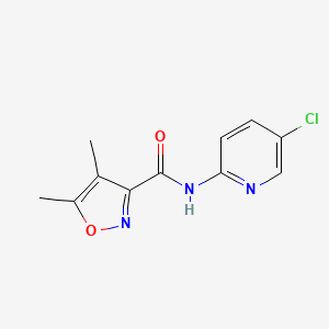 N-(5-chloropyridin-2-yl)-4,5-dimethyl-1,2-oxazole-3-carboxamide