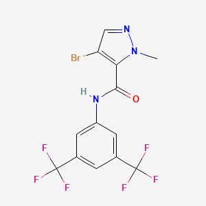 N-[3,5-bis(trifluoromethyl)phenyl]-4-bromo-1-methyl-1H-pyrazole-5-carboxamide