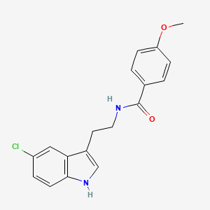 N-[2-(5-chloro-1H-indol-3-yl)ethyl]-4-methoxybenzamide