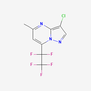 3-Chloro-5-methyl-7-(1,1,2,2,2-pentafluoroethyl)pyrazolo[1,5-a]pyrimidine