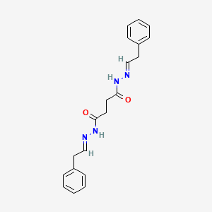 N'~1~,N'~4~-bis[(1E)-2-phenylethylidene]butanedihydrazide