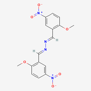 (1E,2E)-bis(2-methoxy-5-nitrobenzylidene)hydrazine