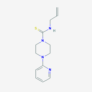 molecular formula C13H18N4S B10953734 N-(prop-2-en-1-yl)-4-(pyridin-2-yl)piperazine-1-carbothioamide 