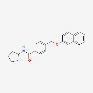 N-cyclopentyl-4-[(naphthalen-2-yloxy)methyl]benzamide