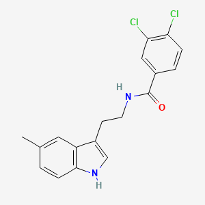 3,4-dichloro-N-[2-(5-methyl-1H-indol-3-yl)ethyl]benzamide