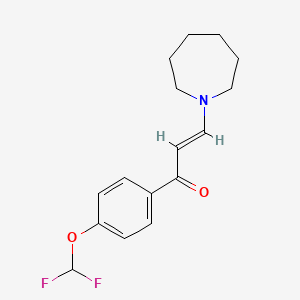 (2E)-3-(azepan-1-yl)-1-[4-(difluoromethoxy)phenyl]prop-2-en-1-one