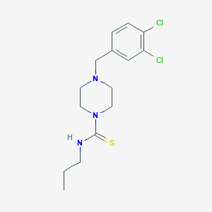 4-(3,4-dichlorobenzyl)-N-propylpiperazine-1-carbothioamide