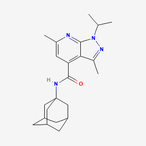 N-(1-Adamantyl)-1-isopropyl-3,6-dimethyl-1H-pyrazolo[3,4-B]pyridine-4-carboxamide