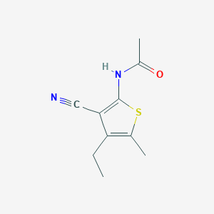 N-(3-cyano-4-ethyl-5-methylthiophen-2-yl)acetamide