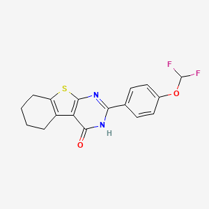 2-[4-(difluoromethoxy)phenyl]-5,6,7,8-tetrahydro[1]benzothieno[2,3-d]pyrimidin-4(3H)-one