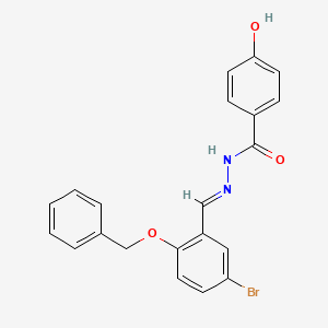 N'-{(E)-[2-(benzyloxy)-5-bromophenyl]methylidene}-4-hydroxybenzohydrazide