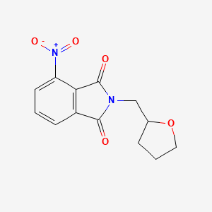 molecular formula C13H12N2O5 B10954079 4-nitro-2-(tetrahydrofuran-2-ylmethyl)-1H-isoindole-1,3(2H)-dione 