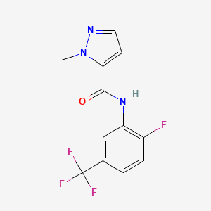 N-[2-fluoro-5-(trifluoromethyl)phenyl]-1-methyl-1H-pyrazole-5-carboxamide