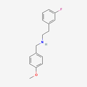 molecular formula C16H18FNO B10954098 2-(3-fluorophenyl)-N-(4-methoxybenzyl)ethanamine 