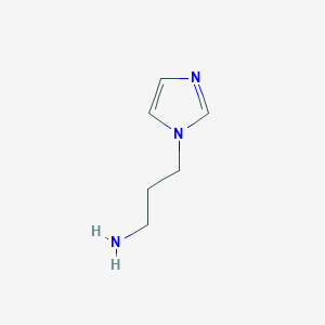 molecular formula C6H11N3 B109541 1-(3-氨基丙基)咪唑 CAS No. 5036-48-6